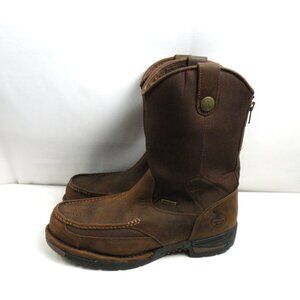 Georgia Boot Men’s 14 Athens Steel Waterproof Wellington Boot Brown NWOB